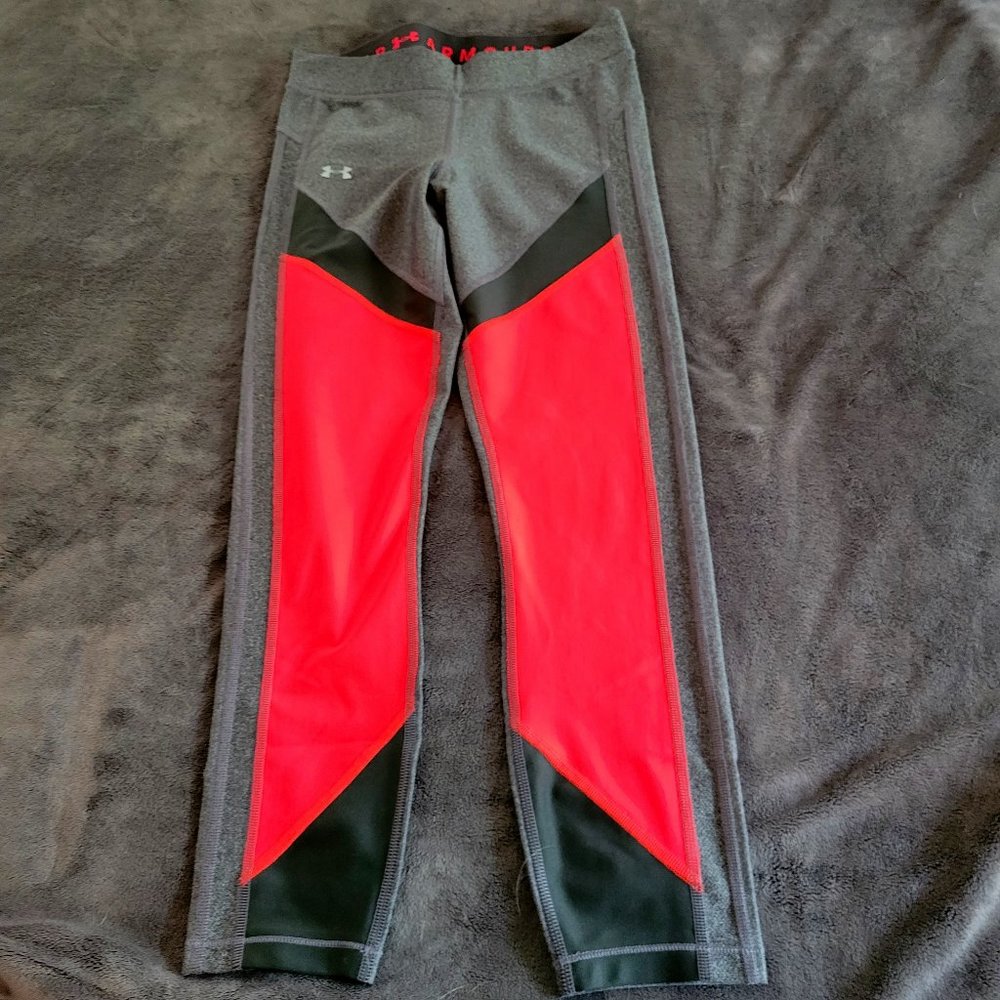 Under Armour Medium Compression Heatgear Full Length Workout Pants/Leggings